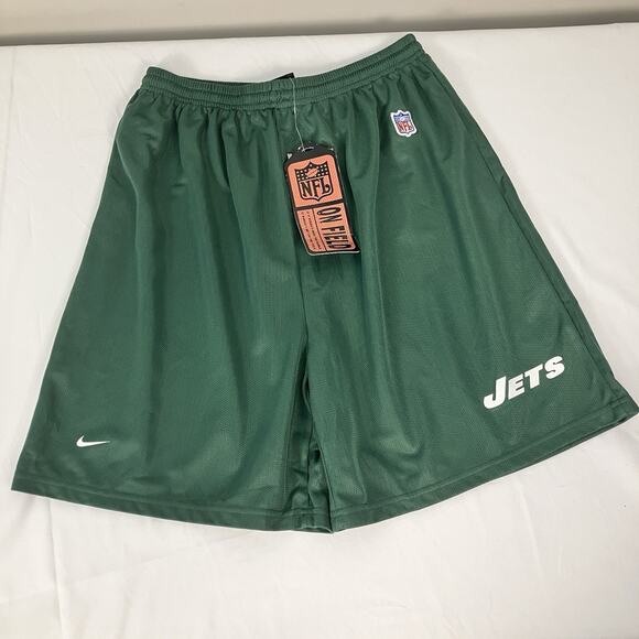 New York Jets Nike NFL On Field Mesh Practice Shorts Men's XL Green Deadstock - Picture 2 of 15